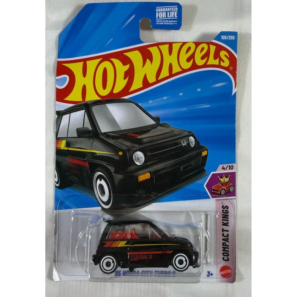 Hot Wheels 85 Honda City Turbo II Black Compact Kings 105/250 Diecast Car 2023